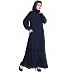 Front open Cardigan abaya- Navy Blue 